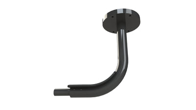 Seaview camera bar in black with a curved design for modular mounts.