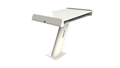 Starlink Standard Gen3 pedestal mount for boat, Seaview branded, primed and powder coated aluminum. Starlink Boat Mounts